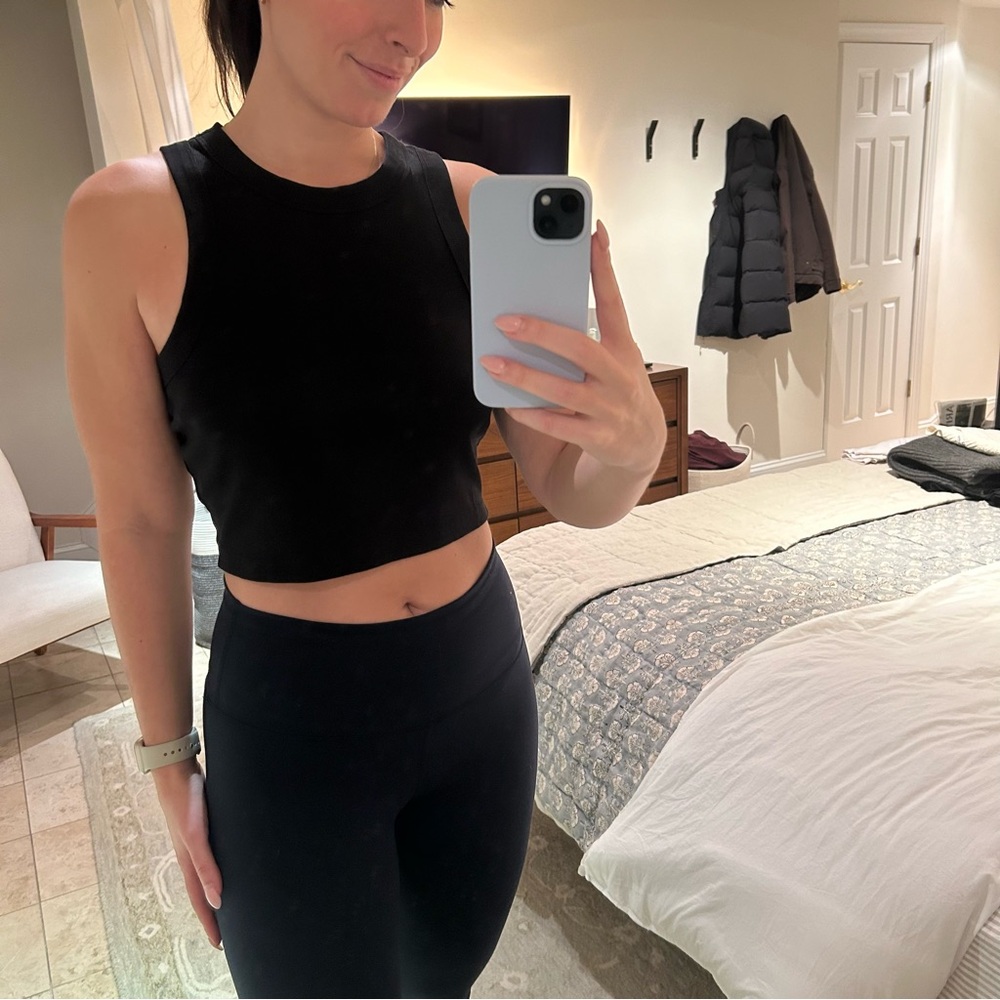 Madewell cropped racer back tank